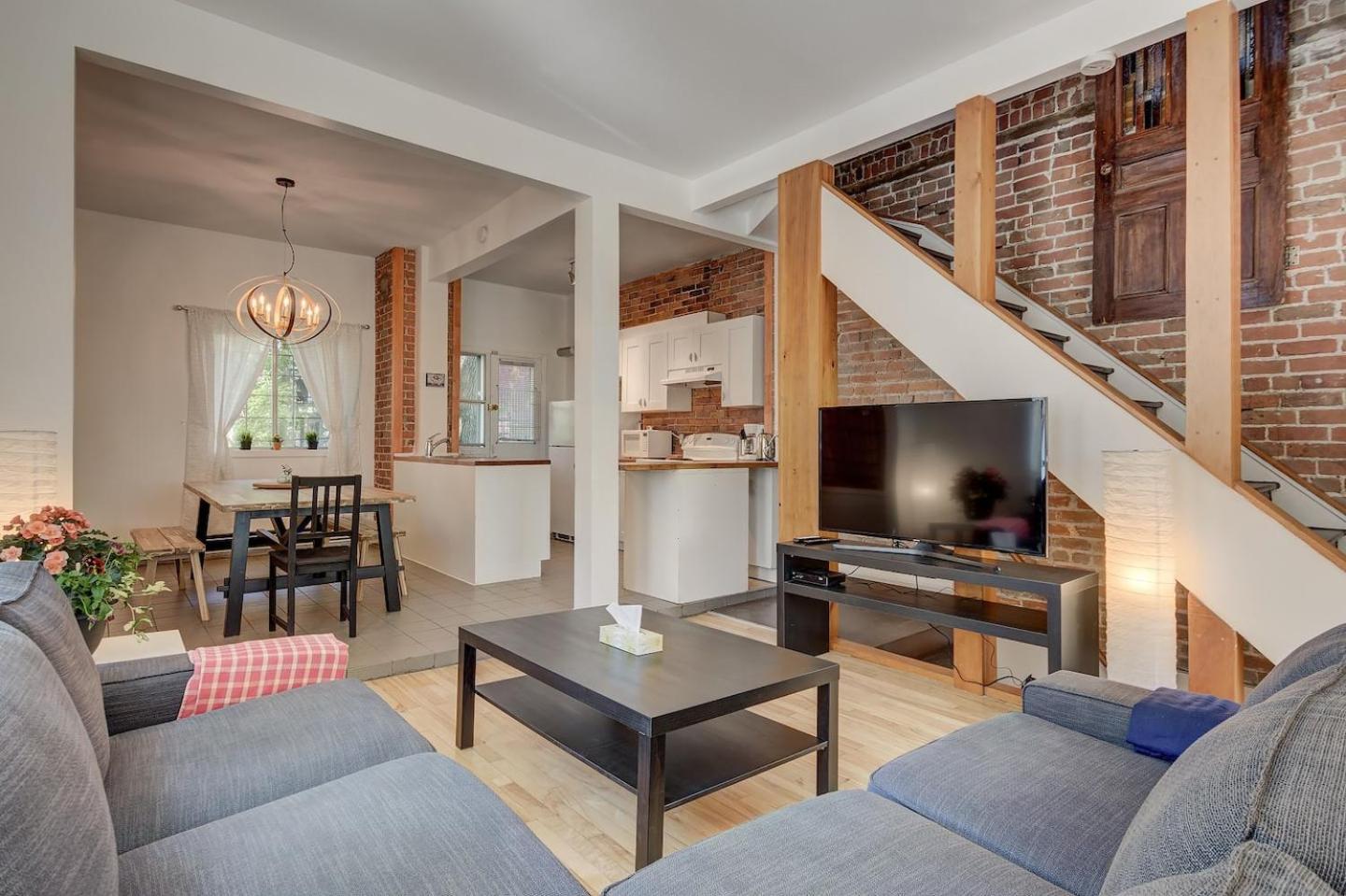 Perfect For Groups Big Livingroom 2 Backyard 3Br Montréal Esterno foto